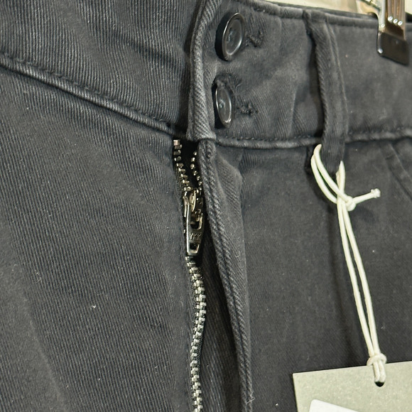 New Everlane The Organic Straight Leg Crop Pants Black Women 2 NWT Relaxed Fit - Picture 8 of 11